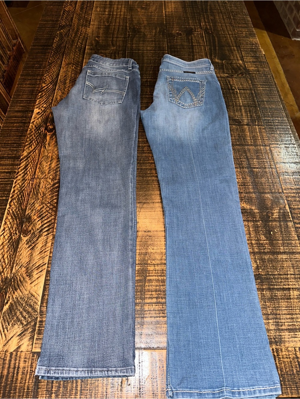 Wrangler size 11x34 jeans lot of 2